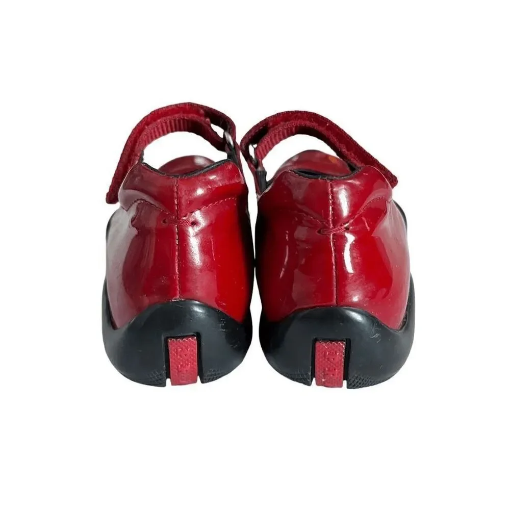 PRADA Girls 13 (31) Patent Leather Mary Jane Shoes AS IS